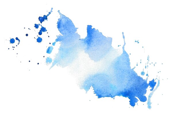 Abstracto acuarela tono azul diseño de fondo grungy