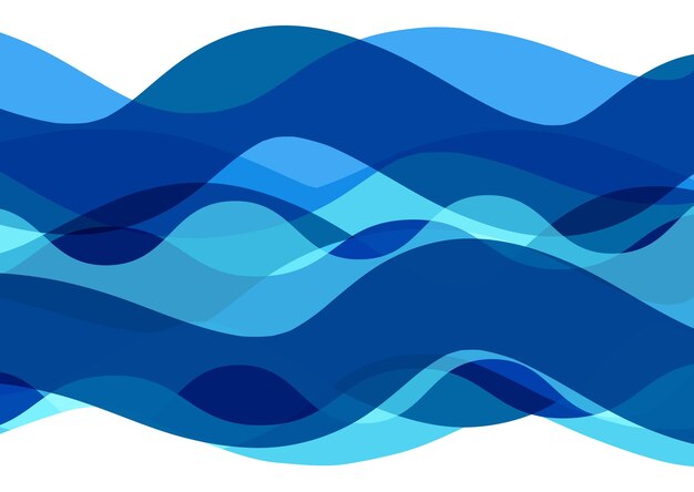 Abstracto azul de fondo las olas
