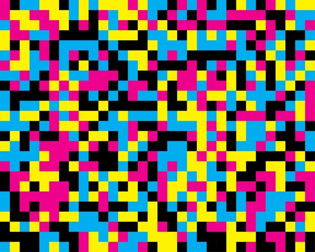 Abstracto cmyk ruido patrón de píxeles diseño de telón de fondo