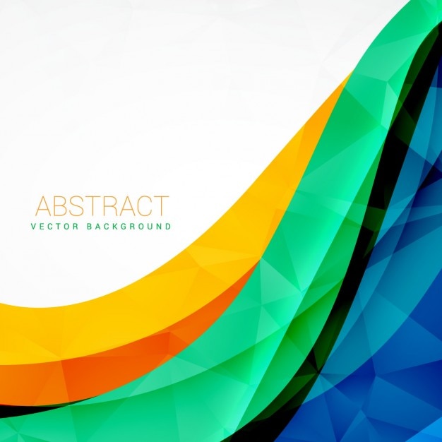 abstracto colorido del vector de onda de fondo de diseño
