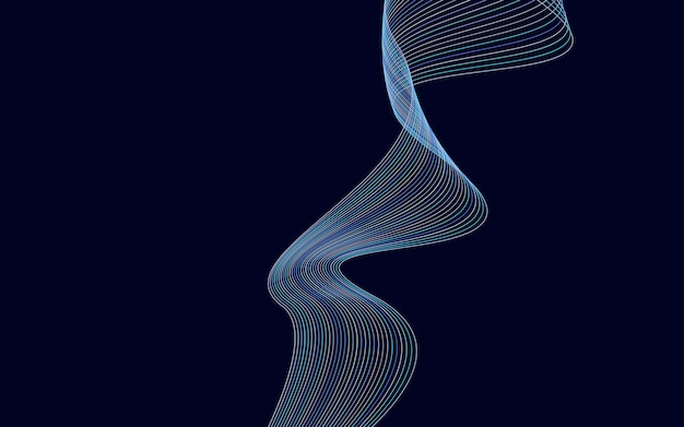 Abstracto deformado Diagonal a rayas Fondo vectorial curvo retorcido inclinado patrón de líneas onduladas Nuevo estilo para el diseño de su negocio