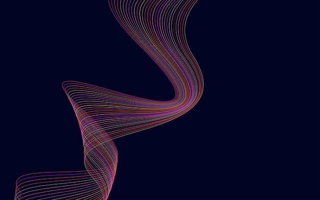 Abstracto deformado Diagonal a rayas Fondo vectorial curvo retorcido inclinado patrón de líneas onduladas Nuevo estilo para el diseño de su negocio