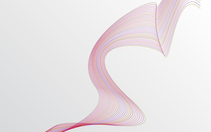 Vector gratuito abstracto deformado diagonal a rayas fondo vectorial curvo retorcido inclinado patrón de líneas onduladas nuevo estilo para el diseño de su negocio