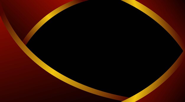 Abstracto Diseño geométrico dorado y rojo
