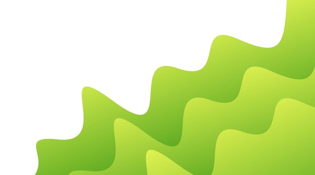 Abstracto Diseño de onda verde para presentaciones y redes sociales