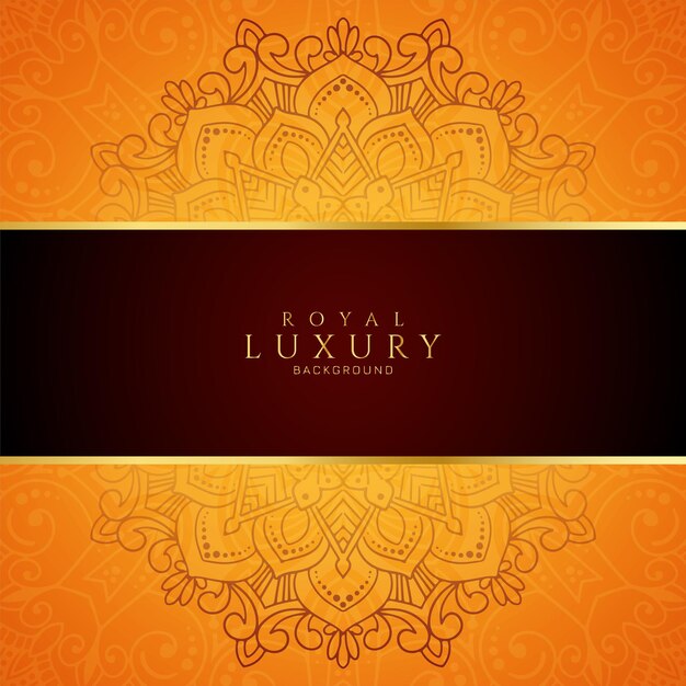 Abstracto elegante marco floral mandala fondo decorativo
