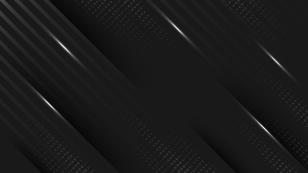 Abstracto moderno Diseño de fondo negro oscuro con rayas y líneas