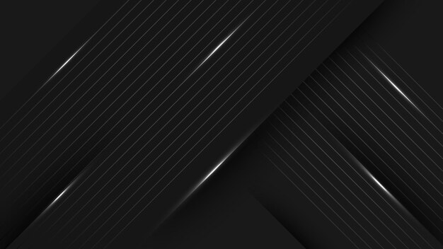 Abstracto moderno Diseño de fondo negro oscuro con rayas y líneas