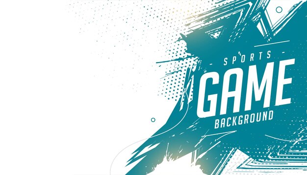 Abstracto y moderno juego deportivo de fondo en estilo grungy