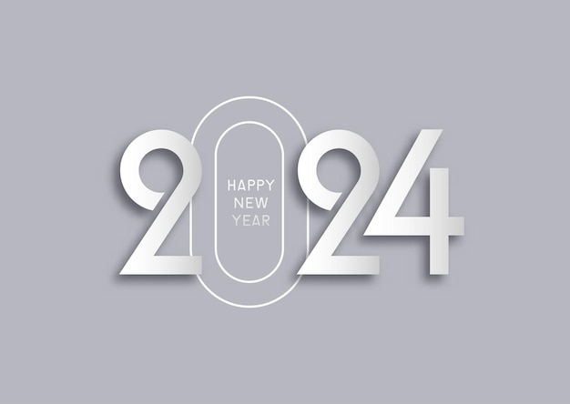 Abstracto monocromático de fondo de feliz año nuevo