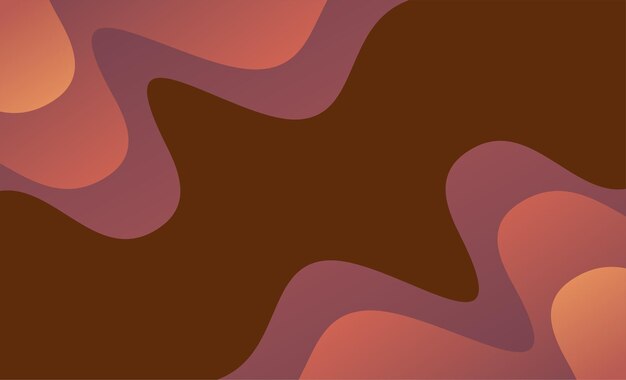 Abstracto Ondas marrones y naranjas