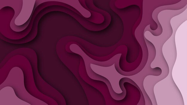 Abstracto de papel marrón rojo cortado formas fondo