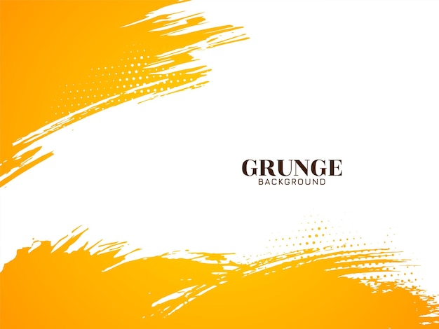 Abstracto pincel amarillo trazo grunge textura fondo áspero