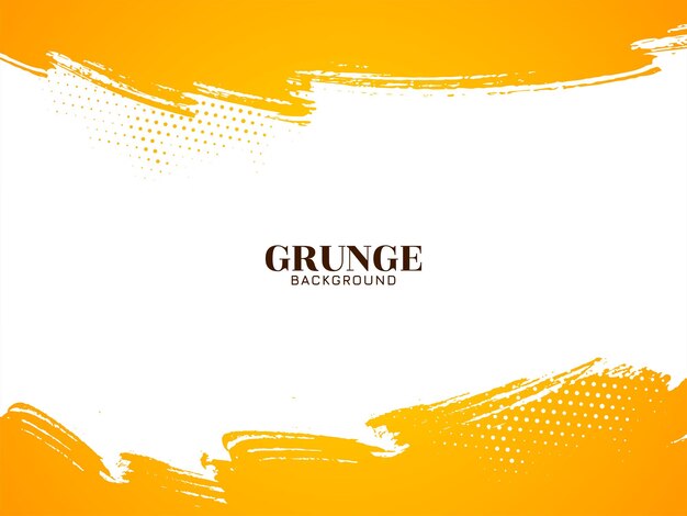 Abstracto pincel amarillo trazo grunge textura fondo áspero