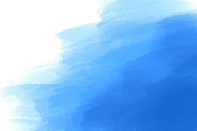 Abstracto trazo de pincel azul acuarela textura de fondo