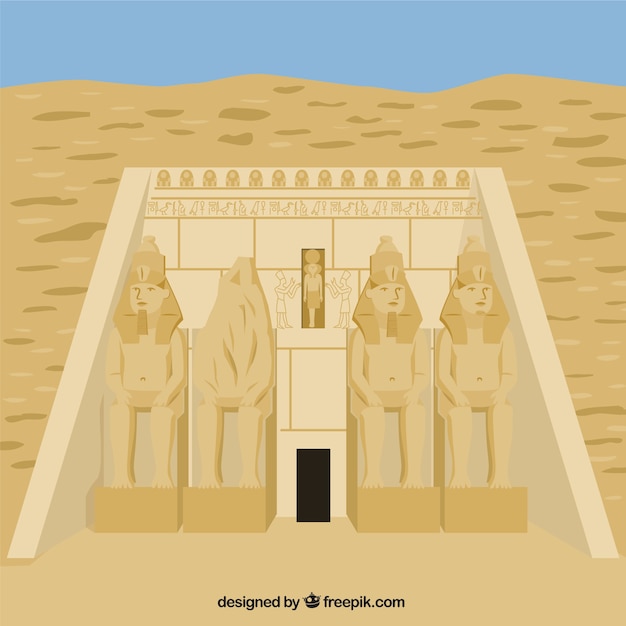 Vector gratuito abu simbel templo