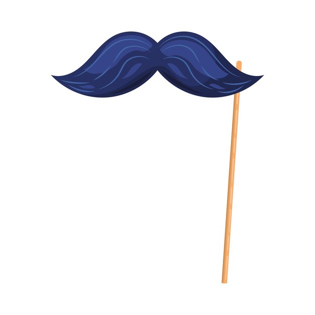accesorio de bigote día de los inocentes