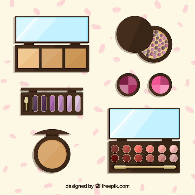 Vector gratuito accesorios de belleza