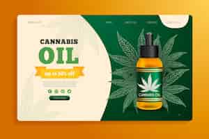 Vector gratuito aceite de cannabis - página de inicio