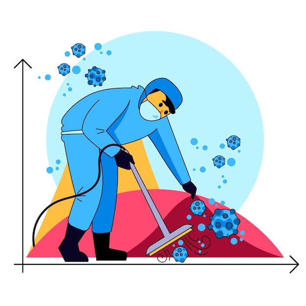 Vector gratuito acoplar el concepto de curva