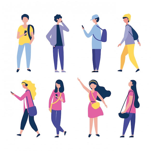 Actividades al aire libre de personas