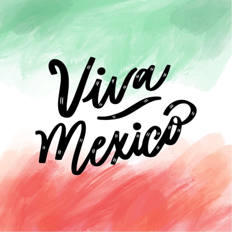 Vector gratuito acuarela diseño independencia de mexico