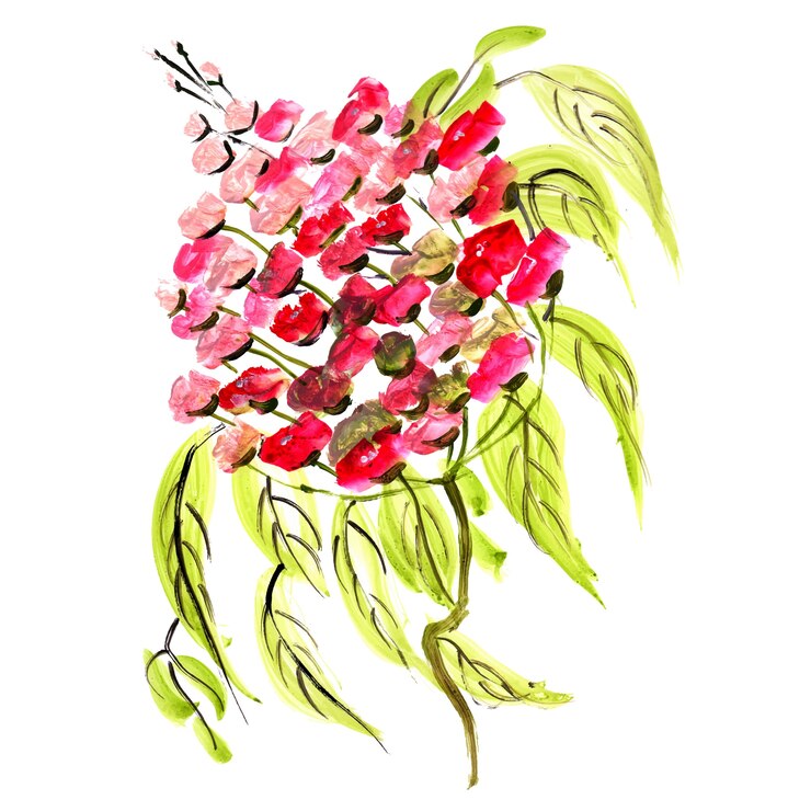 Vector gratuito acuarela fondo floral de san valentín