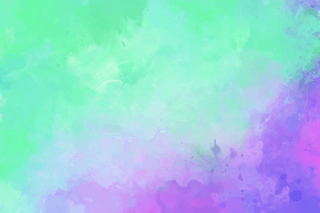 Acuarela fondo morado y verde