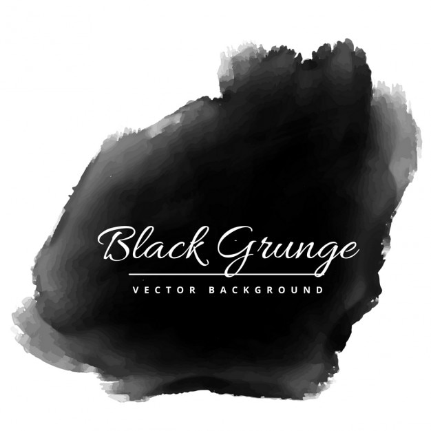 Acuarela grunge negro