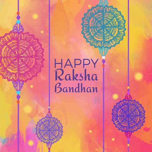 Acuarela raksha bandhan