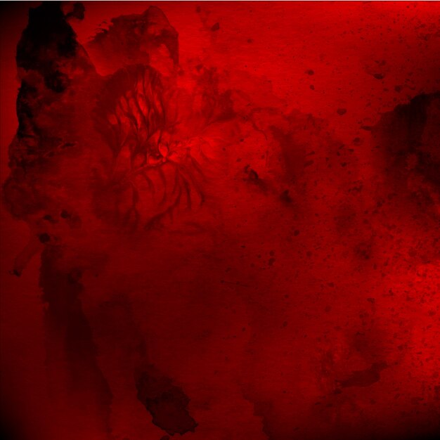 Acuarela real de fondo rojo de San Valentín