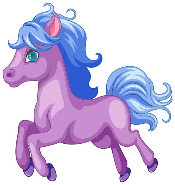 Adorable dibujos animados de unicornio Ilustración vectorial
