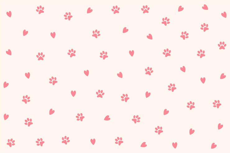 Vector gratuito adorable fondo de estampado de pata perfecto para niños y amantes de los animales
