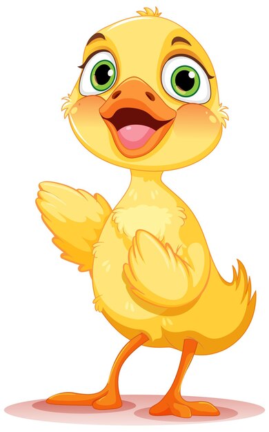 Adorable patito aislado