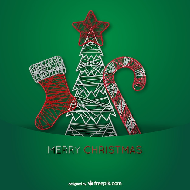 Adornos de alambre de Navidad
