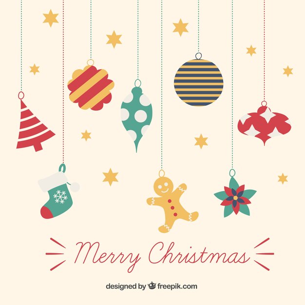 Adornos de Navidad colgantes de colores
