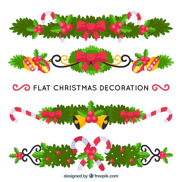 Adornos navideños con estilo floral
