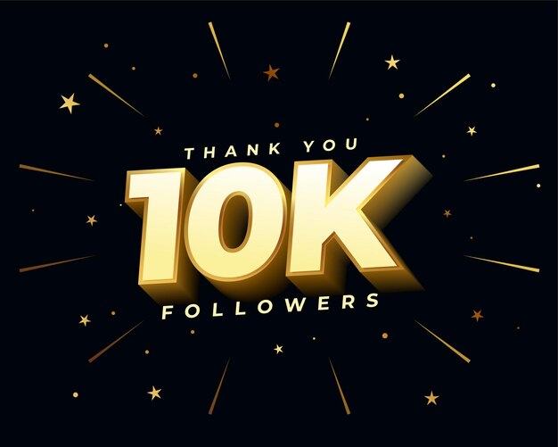 Agradece a tus 10k seguidores por ayudarte a alcanzar un hito de suscriptores