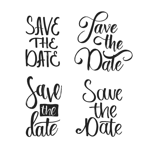 Ahorre la fecha colección de letras de boda