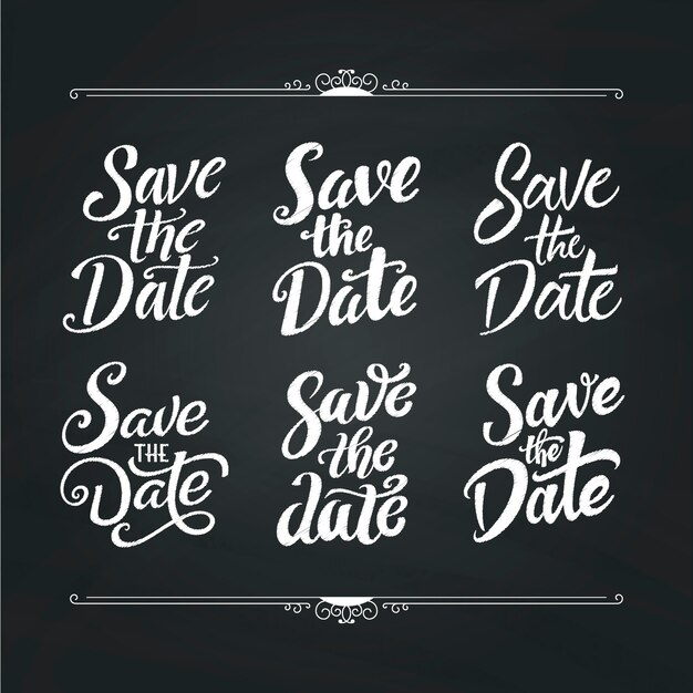 Ahorre la fecha colección de letras de boda