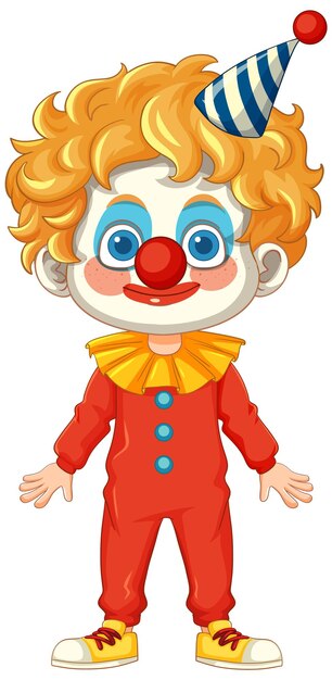 El alegre payaso con su colorido disfraz