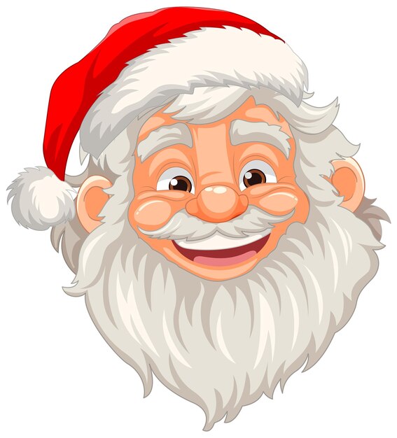 Alegre personaje de dibujos animados de Santa Claus disfrutando de una pinta