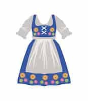 Vector gratuito alemania dirndl tradicional