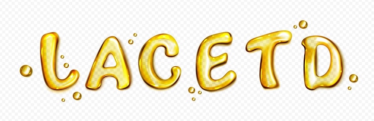 Vector gratuito alfabeto de aceite con letra de gelatina y vector de gota