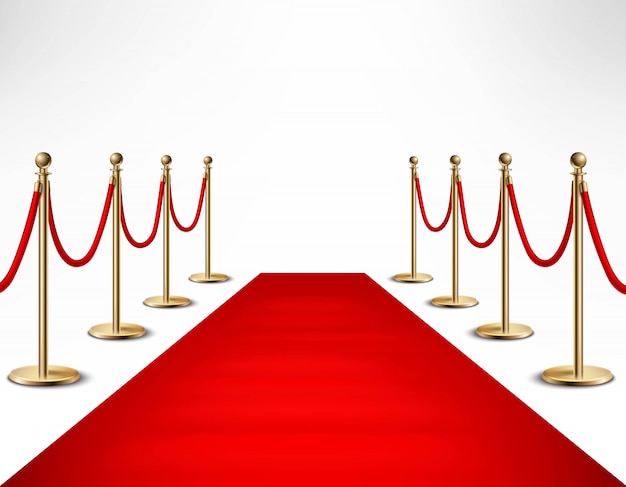 Vector gratuito alfombra roja celebridades evento formal banner