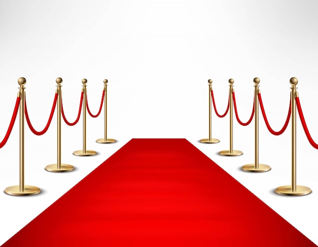 Alfombra roja celebridades evento formal banner