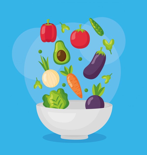 Alimentos saludables frescos