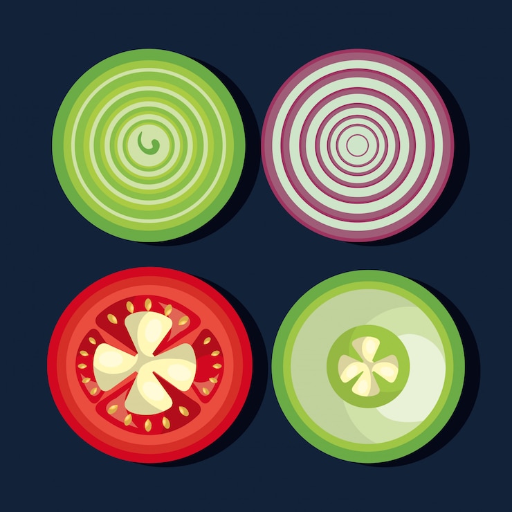 Vector gratuito alimentos saludables