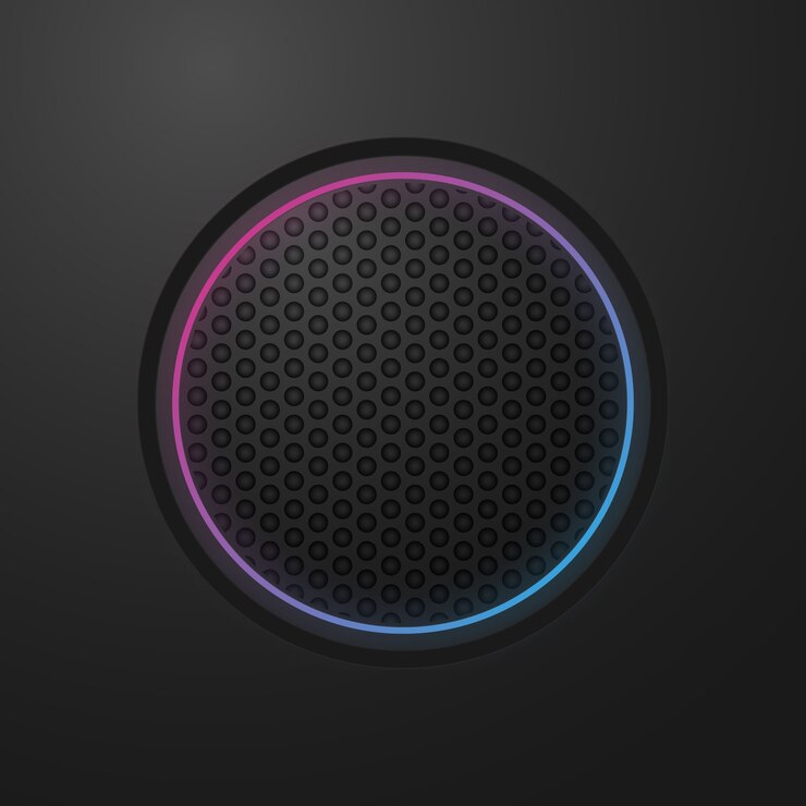 Vector gratuito altavoces de fiesta