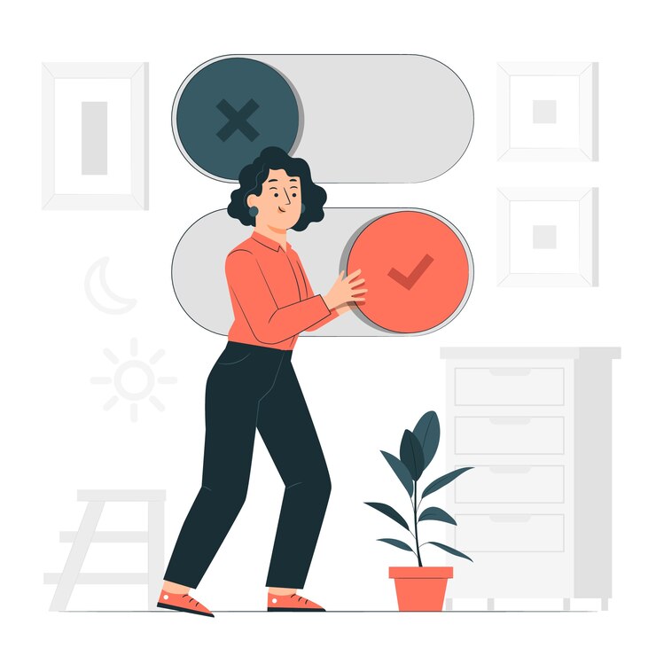 Vector gratuito alternar ilustración del concepto